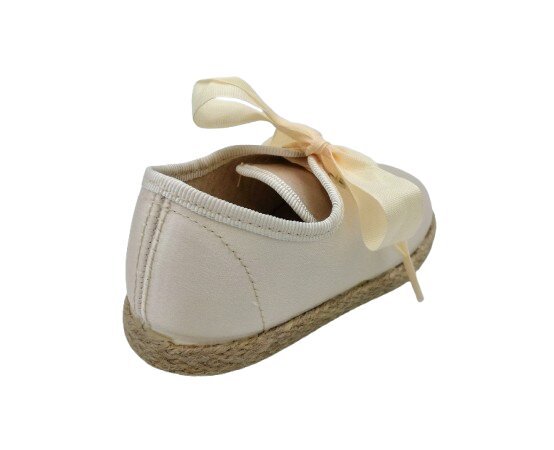 -Blucher cord贸n organza beig – Blanco - Imagen 2