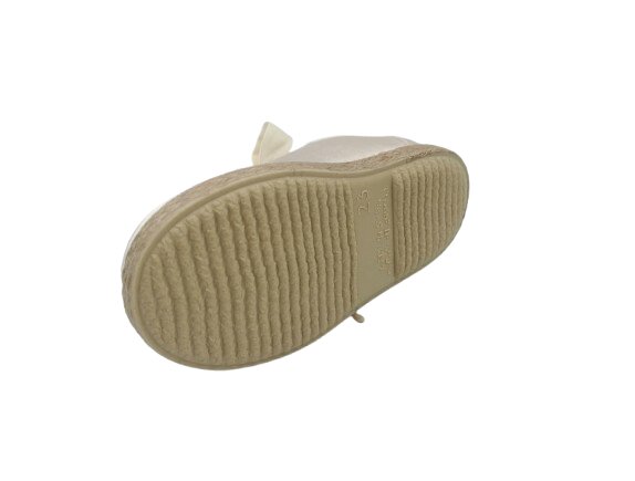 -Blucher cord贸n organza beig – Blanco - Imagen 3